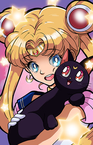 Sailor Moon & Luna